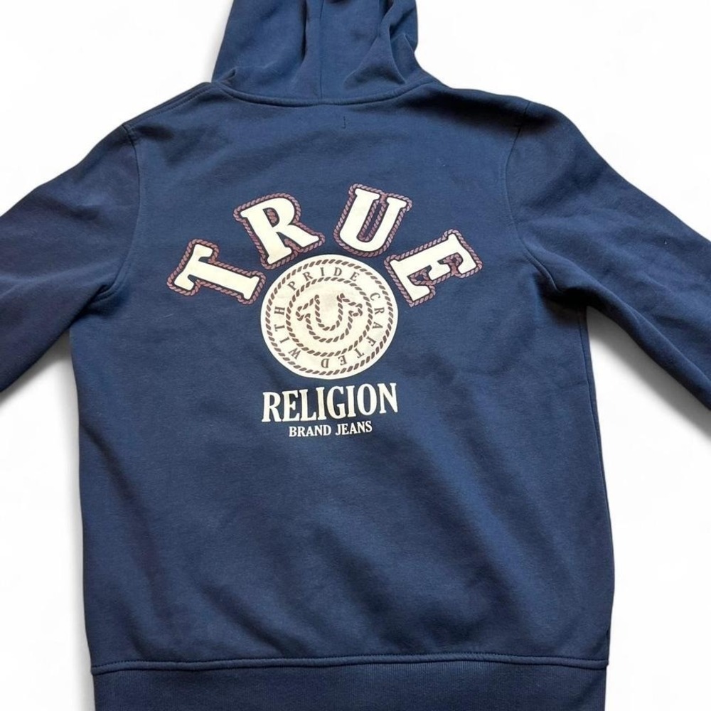 True Religion full zip double sided hoodie‎ sweatshirt size men's small